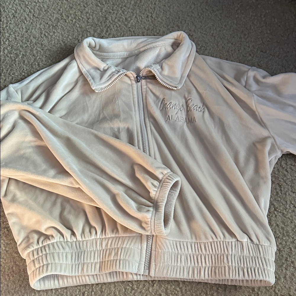 Beige Zip-Up Jacket